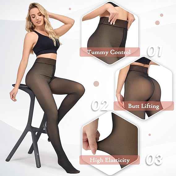 TRUSKINLEGGINGS™ FLEECE LINED TIGHTS